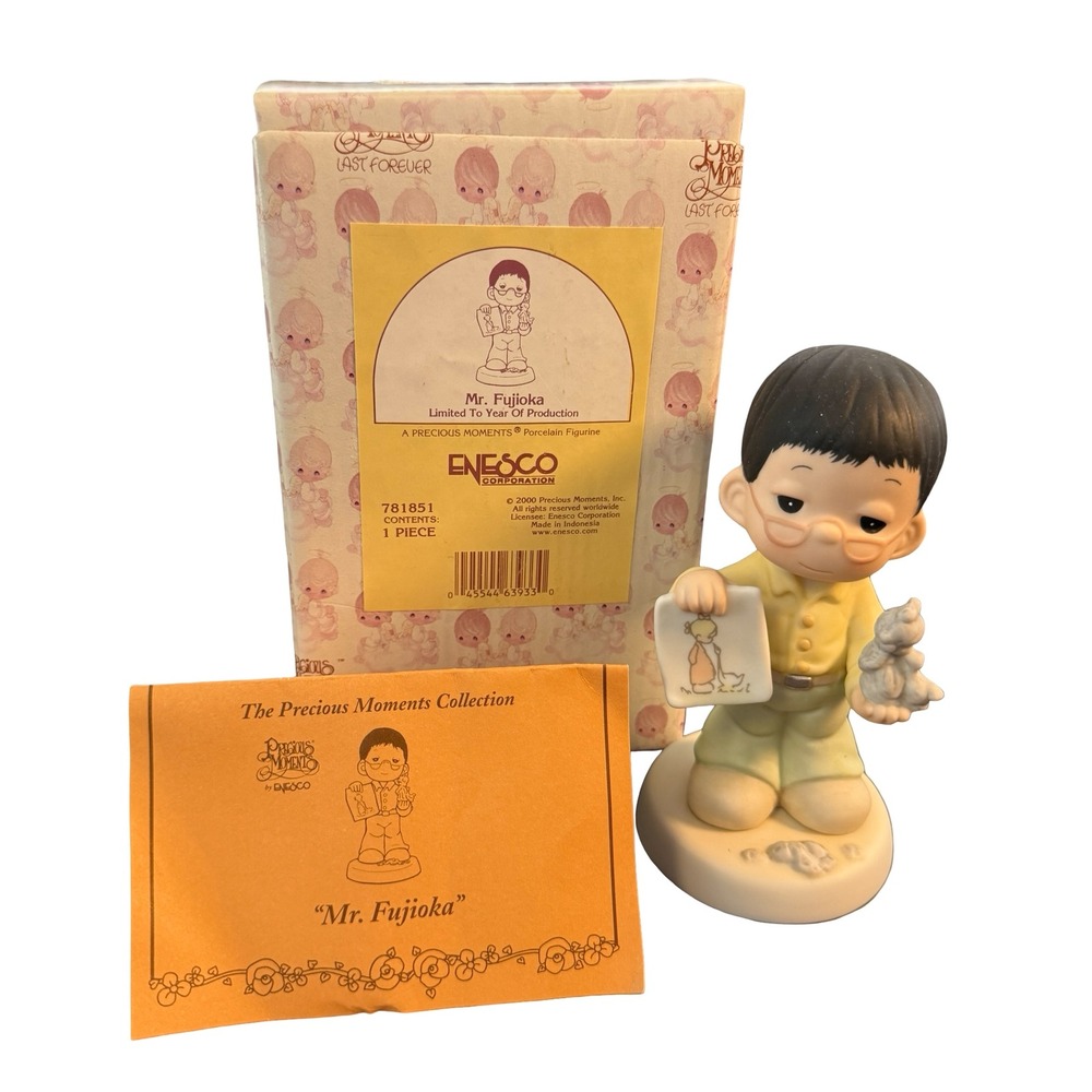 Precious Moments Mr. Fujioka Limited Edition Porcelain Figurine 781851 Box COA
